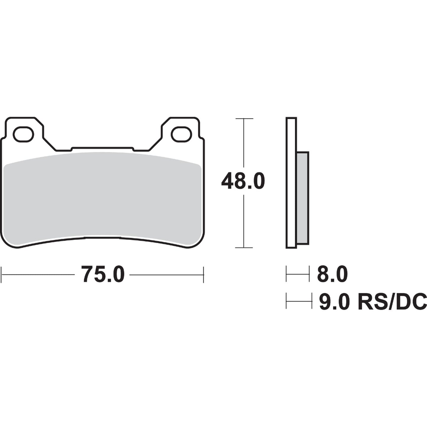SBS Dual Carbon Brake Pads fits Honda CBR [MPN: 809DC]_470881