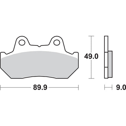 SBS HF Brake Pads for Honda [MPN: 572HF]_470864