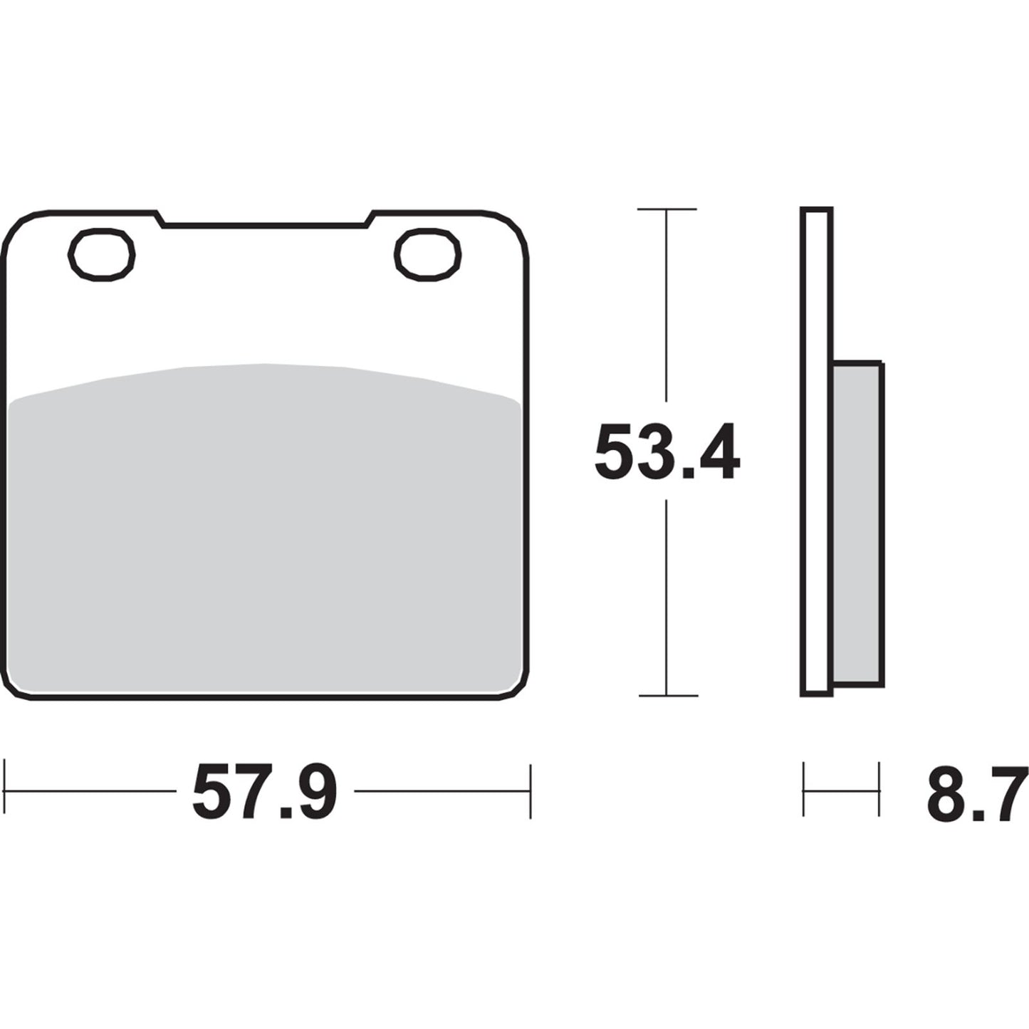 SBS HF Brake Pads - Intruder [MPN: 577HF]_470866