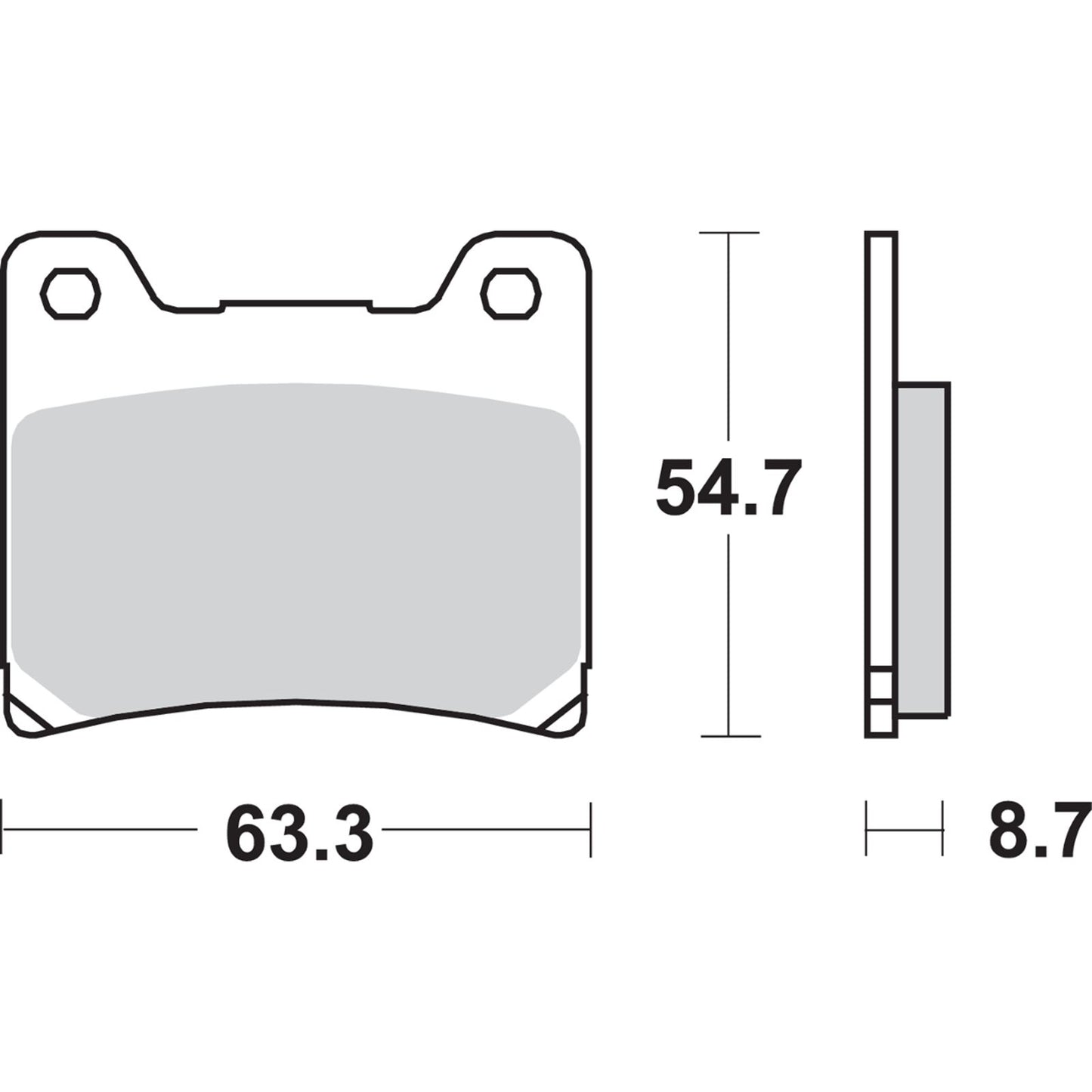 SBS HF Brake Pads - FJ/FZR 600 [MPN: 555HF]_470861