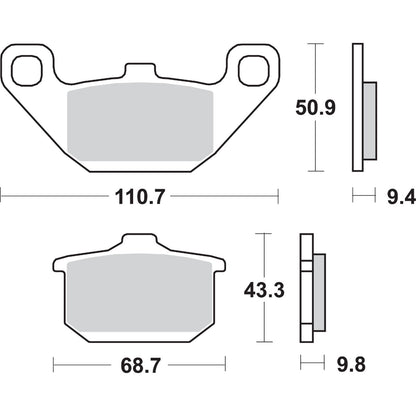 SBS HF Brake Pads Fits Kawasaki [MPN: 557HF]_470844