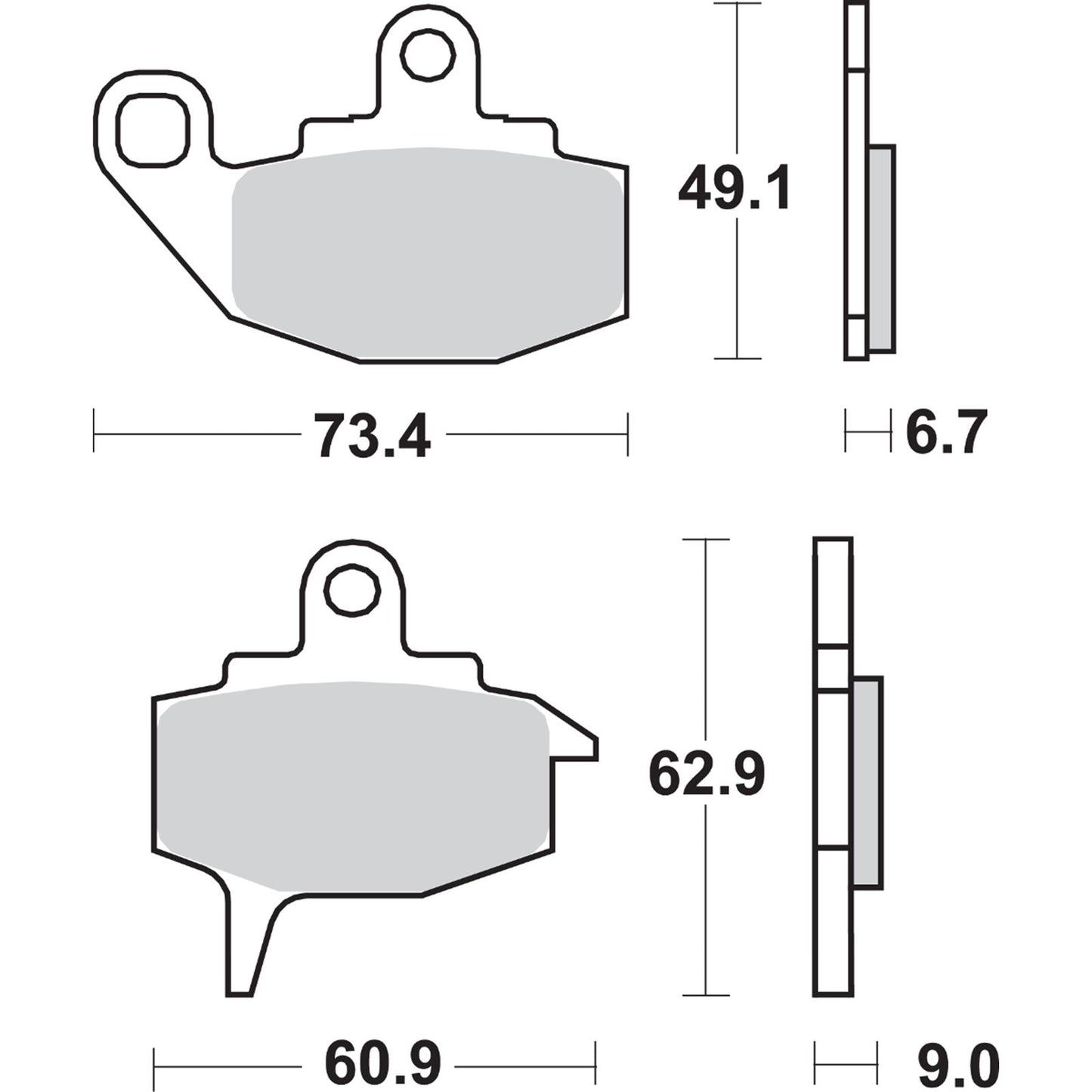 SBS HF Brake Pads Fits Kawasaki [MPN: 602HF]_470849
