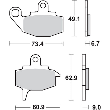 SBS HF Brake Pads Fits Kawasaki [MPN: 602HF]_470849