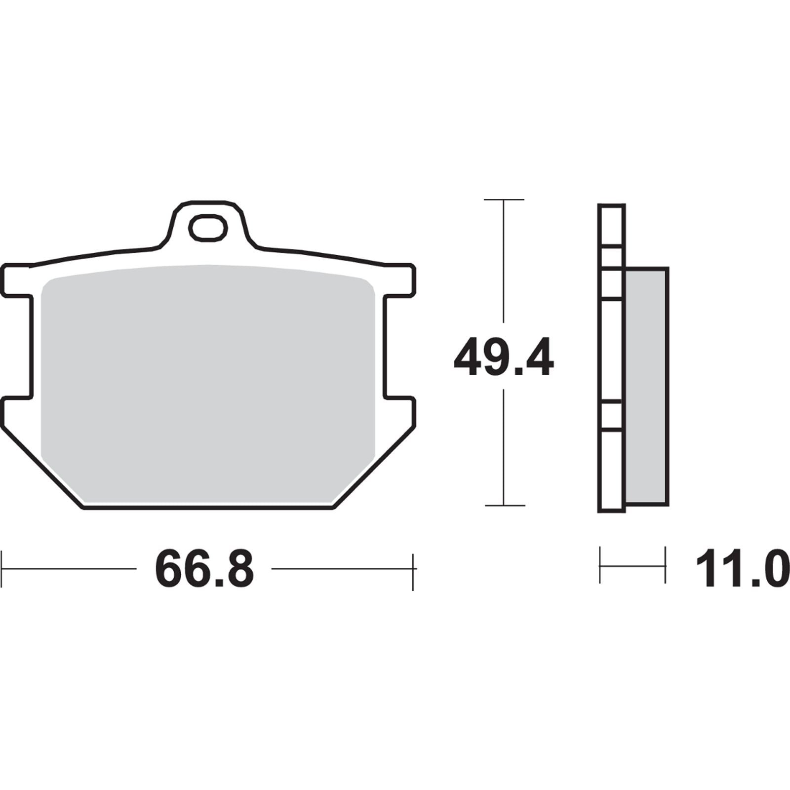 SBS HF Brake Pads - XS 360 [MPN: 507HF]_470828