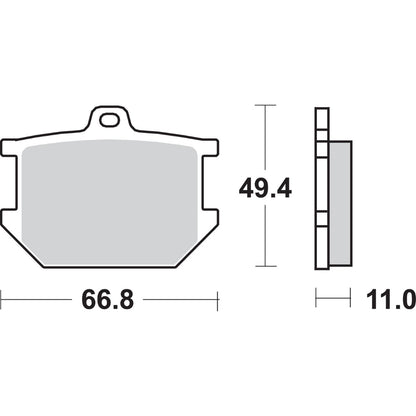 SBS HF Brake Pads - XS 360 [MPN: 507HF]_470828
