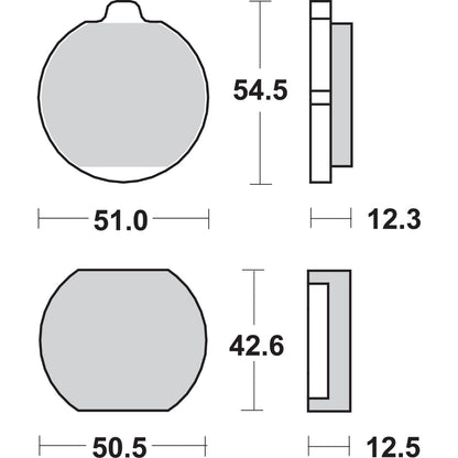 SBS HF Brake Pads - KH 250 A [MPN: 510HF]_470832