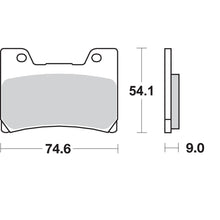 SBS HF Brake Pads - FZR 1000 [MPN: 645HF]_470820