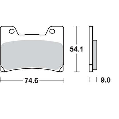 SBS HF Brake Pads - FZR 1000 [MPN: 645HF]_470820