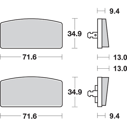 SBS HF Brake Pads - R60/7 [MPN: 520HF]_470809