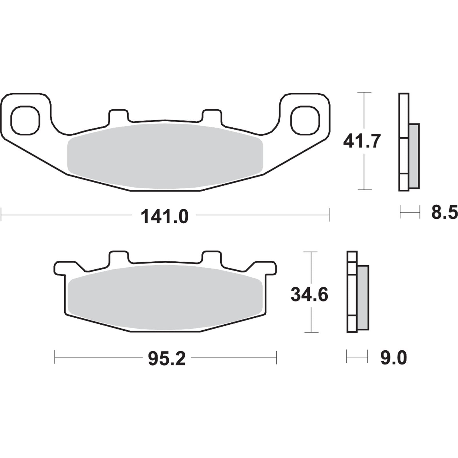 SBS HF Brake Pads - EX250F [MPN: 597HF]_470817