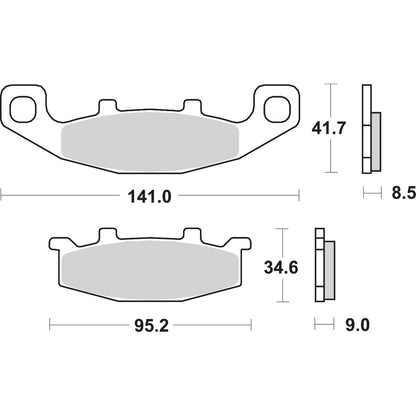 SBS HF Brake Pads - EX250F [MPN: 597HF]_470817