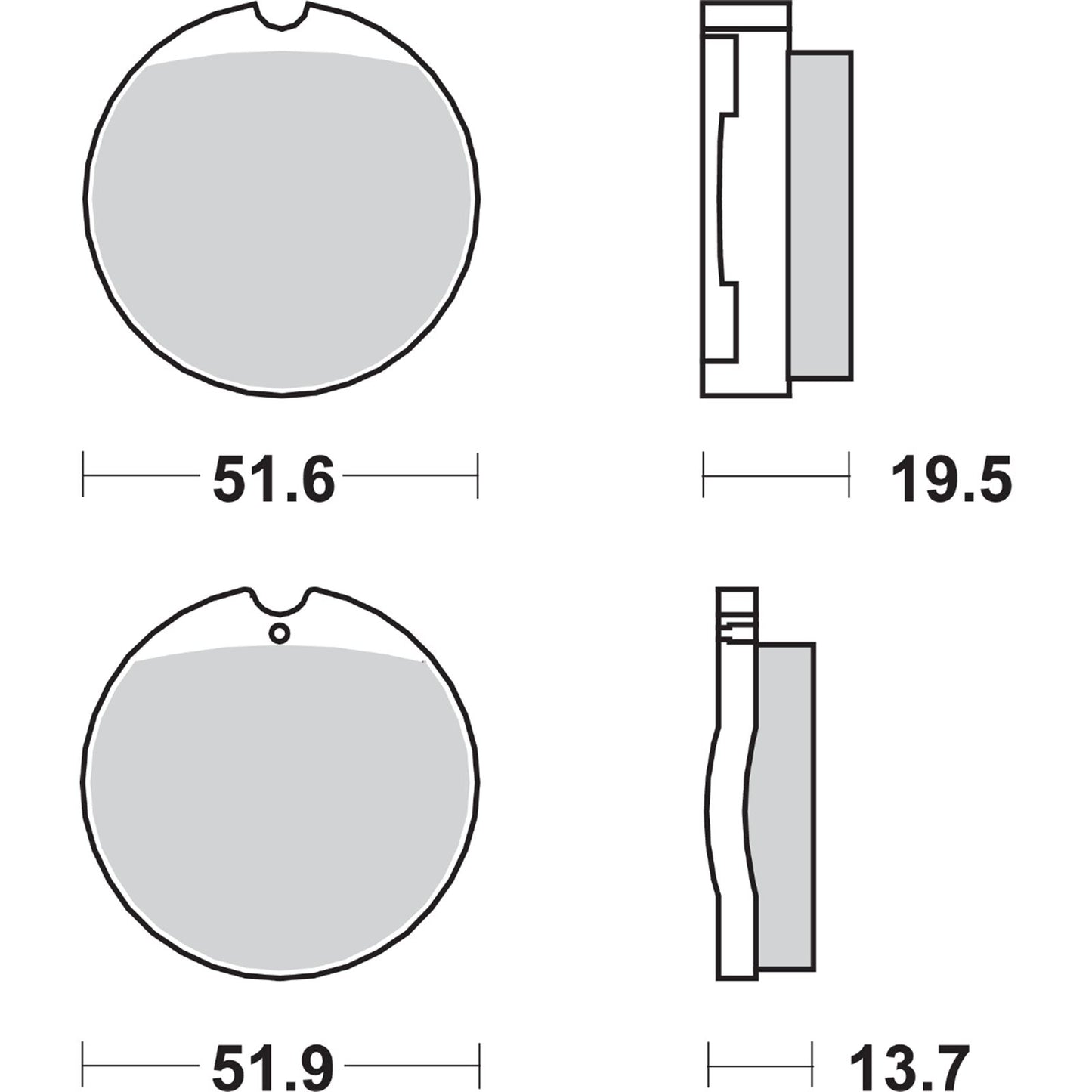 SBS HF Brake Pads for Honda CB [MPN: 501HF]_470802