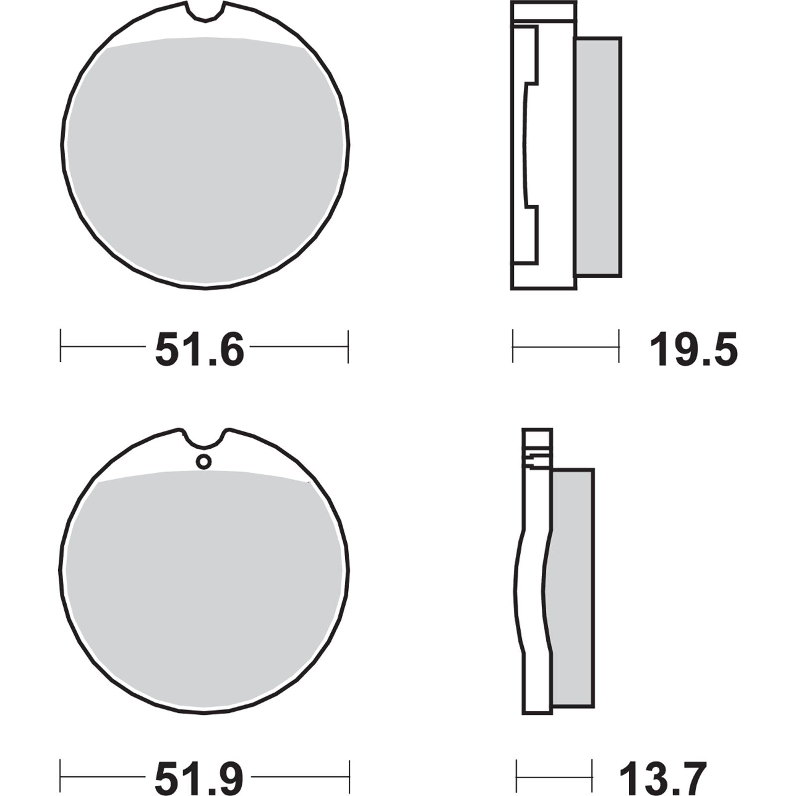 SBS HF Brake Pads for Honda CB [MPN: 501HF]_470802