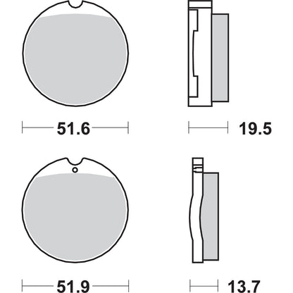 SBS HF Brake Pads for Honda CB [MPN: 501HF]_470802