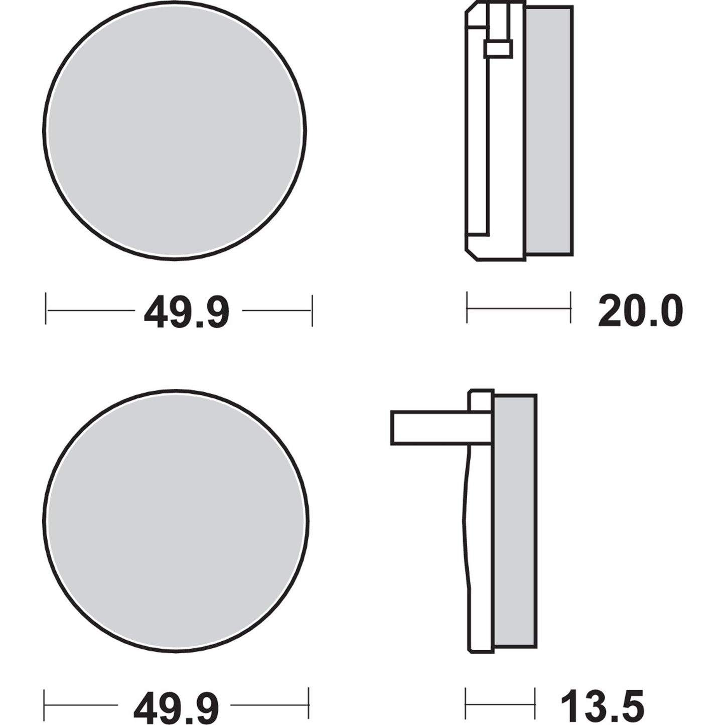 SBS HF Brake Pads - CB750K [MPN: 502HF]_470805