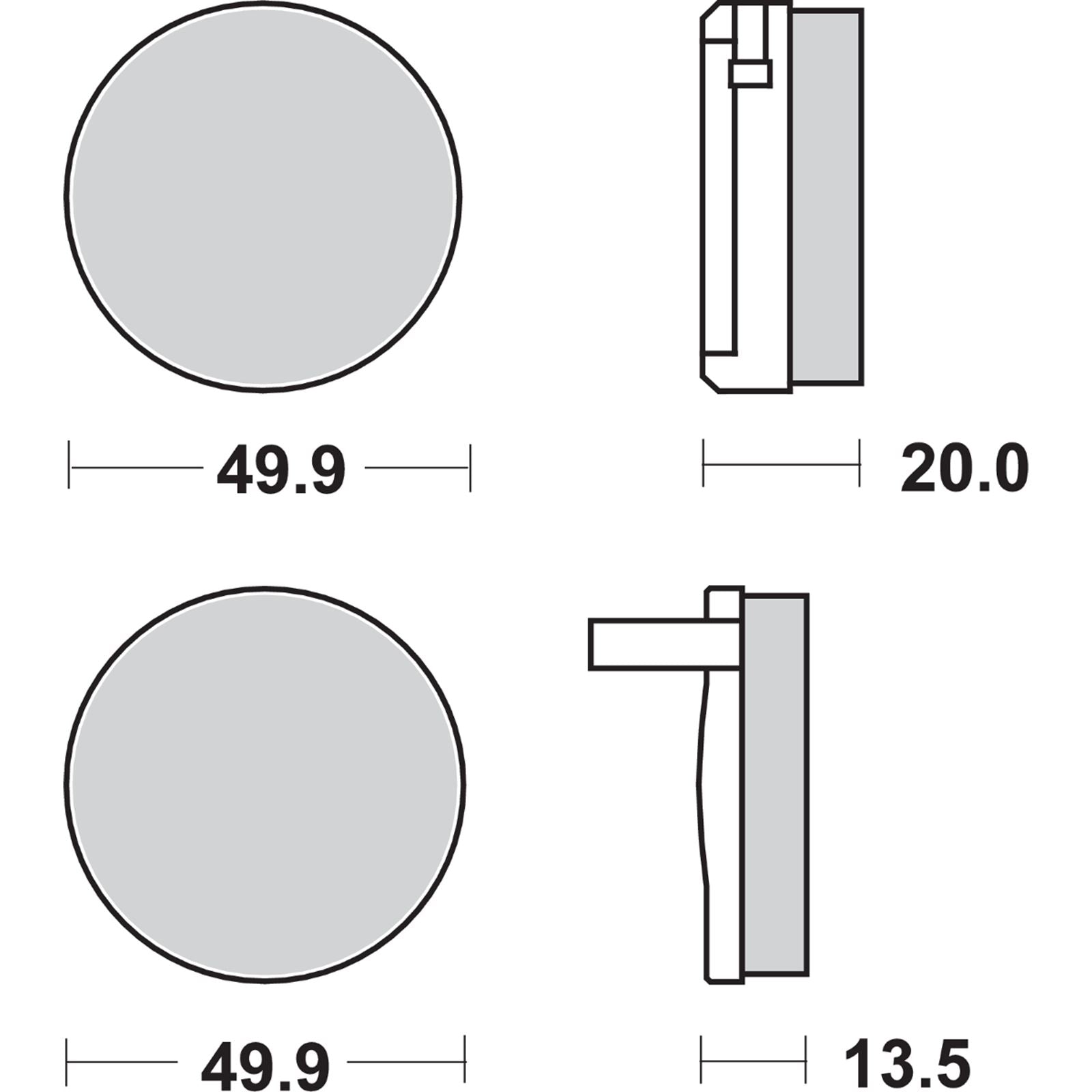 SBS HF Brake Pads - CB750K [MPN: 502HF]_470805