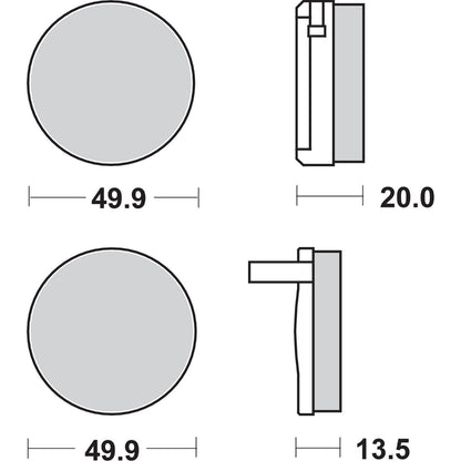 SBS HF Brake Pads - CB750K [MPN: 502HF]_470805