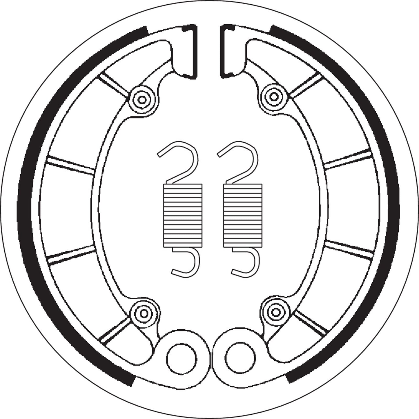 SBS Brake Shoes for Honda [MPN: 2046]_471528