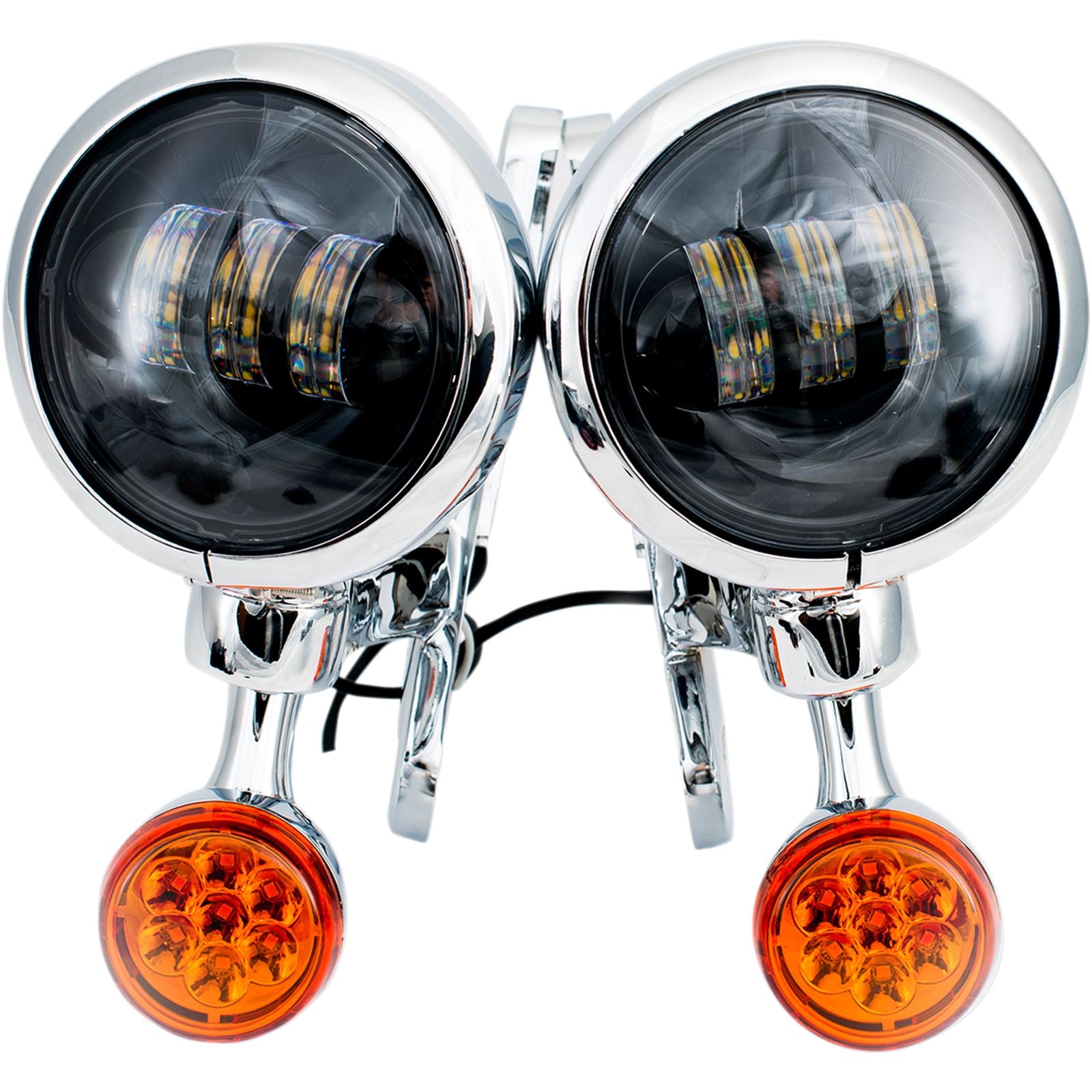 Rivco Products LED Turn/Run Lights 4-1/2" - Chrome/Black [MPN: MV190]_466696