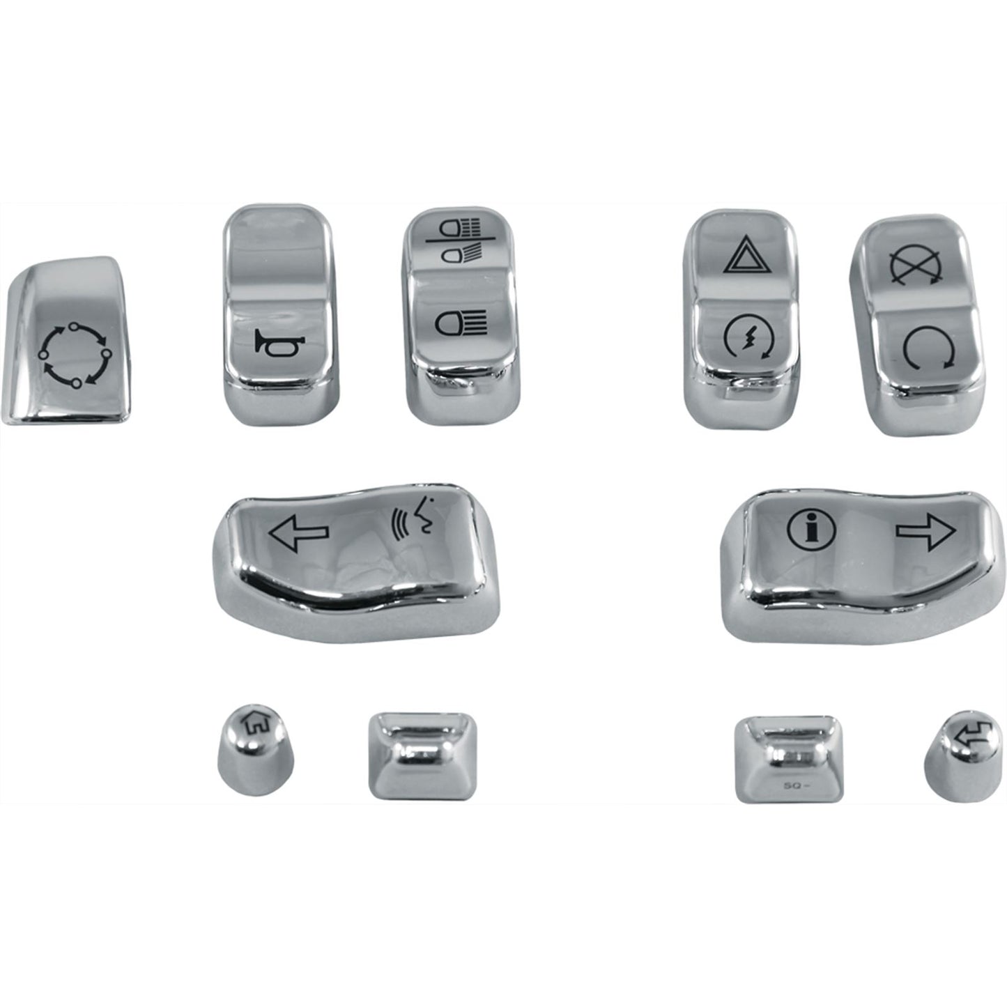 Harddrive Switch Caps Chrome 14-Up 11 Piece 0139-11_242567