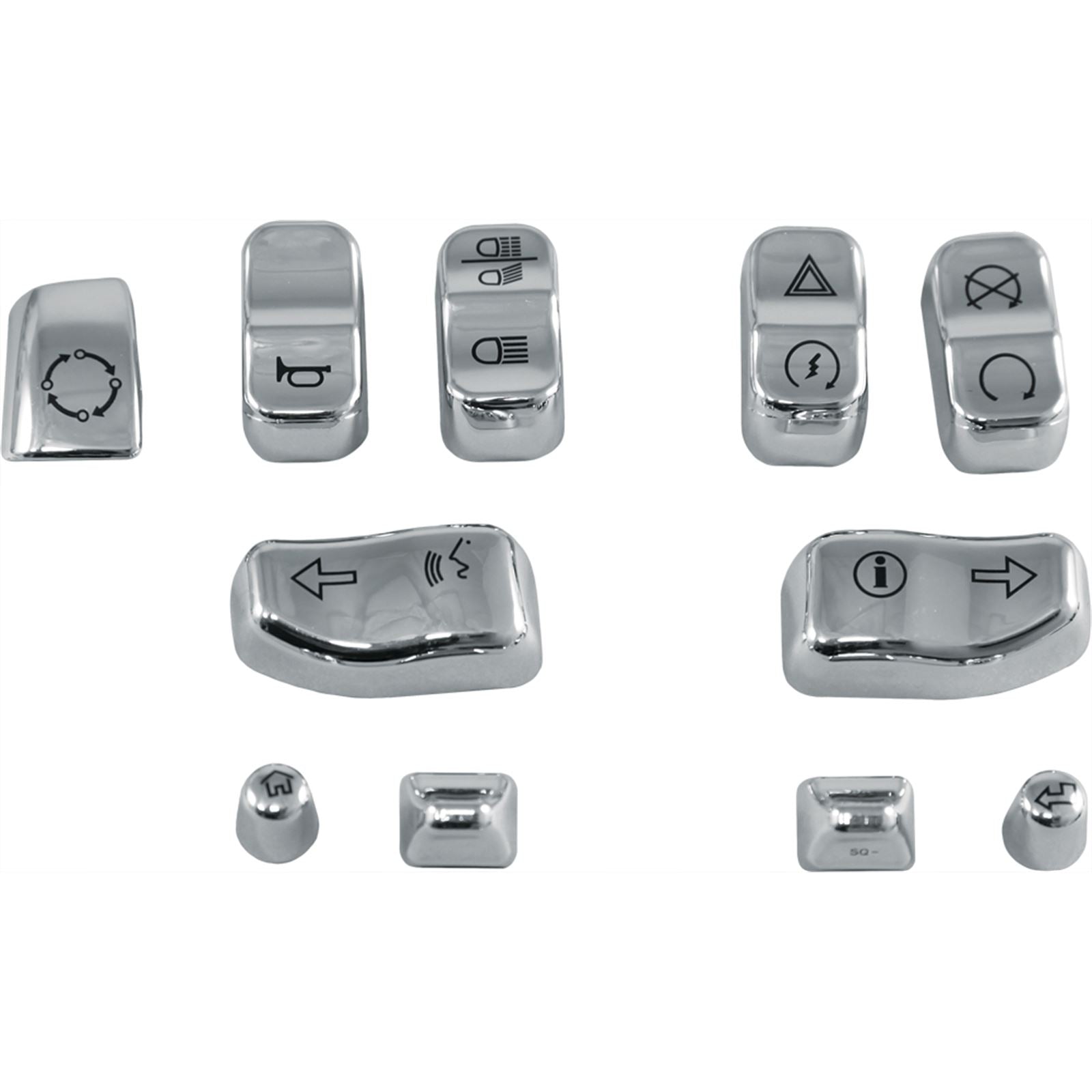 Harddrive Switch Caps Chrome 14-Up 11 Piece 0139-11_242567