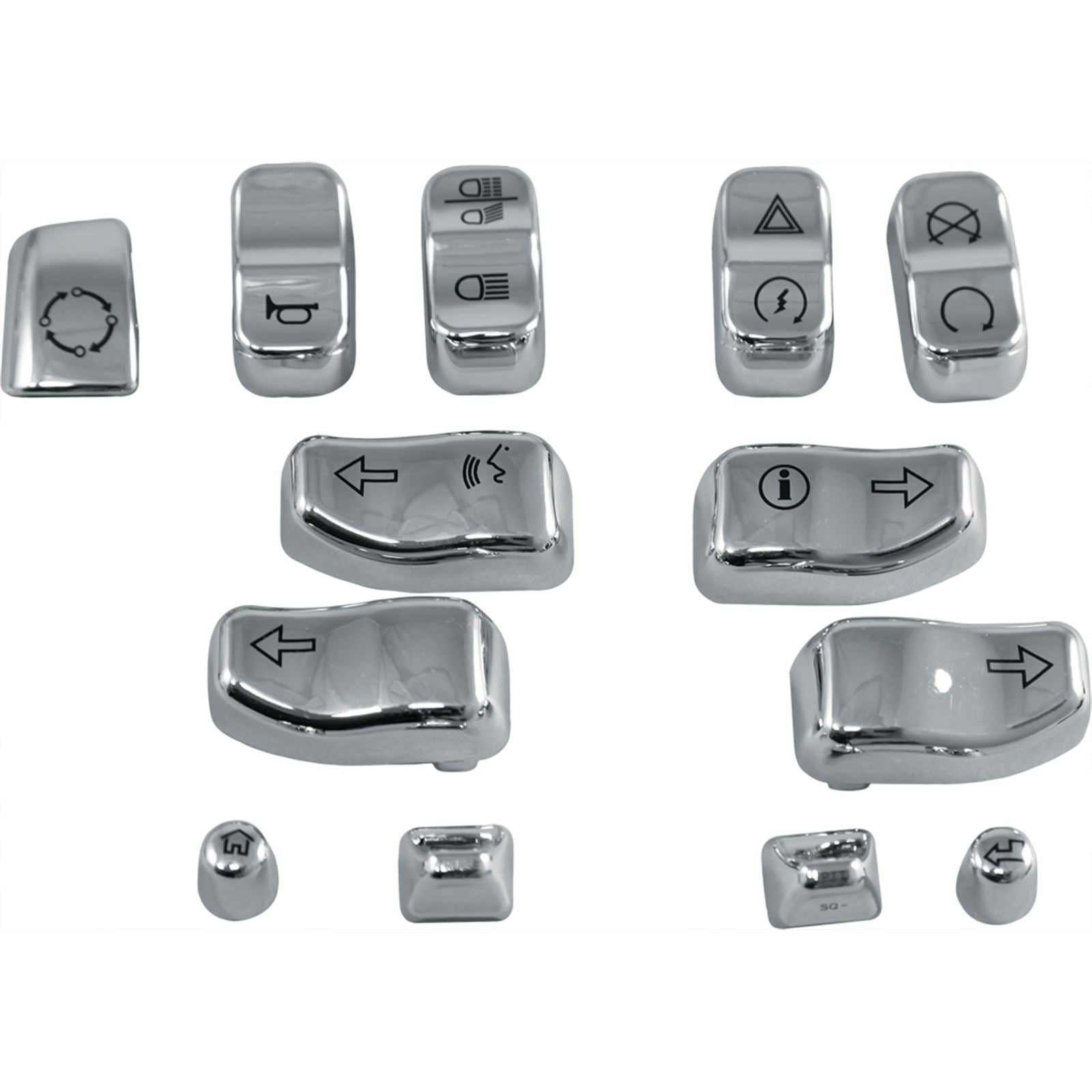 Harddrive Switch Caps Chrome 14-Up 13 Piece 0139-13_242568