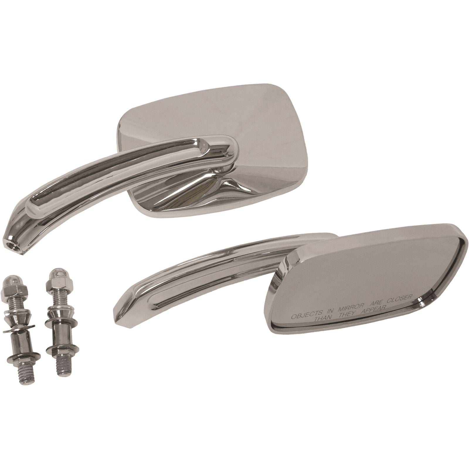 Harddrive Mirrors Chrome  Rectangle Chrome  18-137_242626