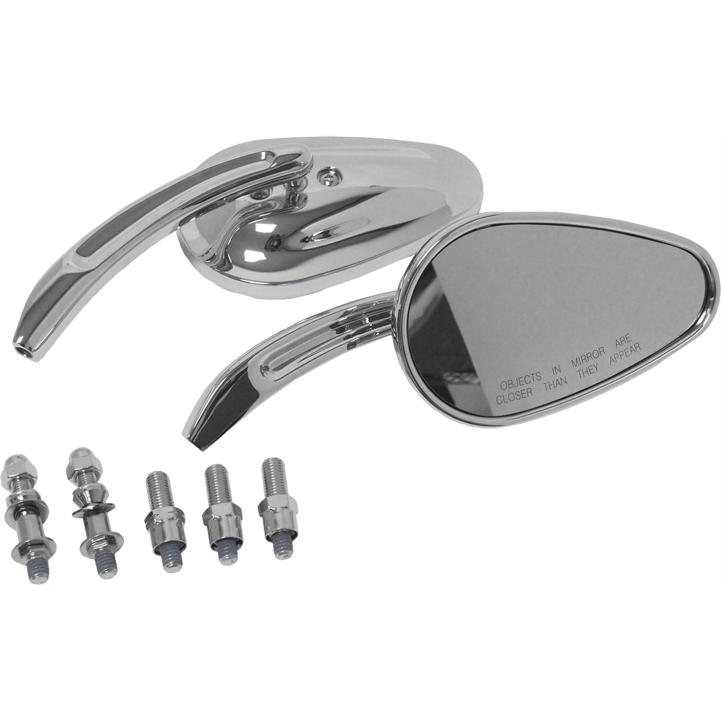 Harddrive Mirrors Chrome  Tapered Chrome  18-130_242630