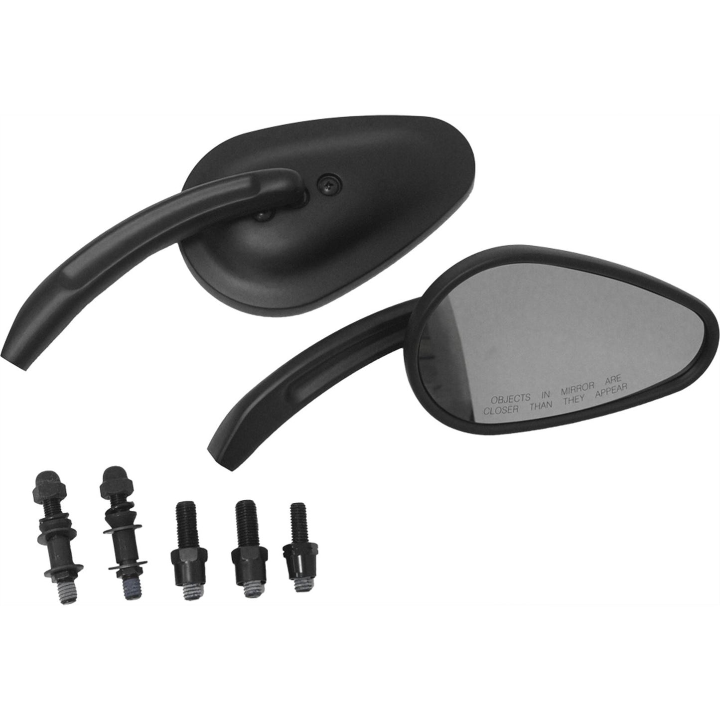 Harddrive Mirrors Black Tapered Black 18-159_242631