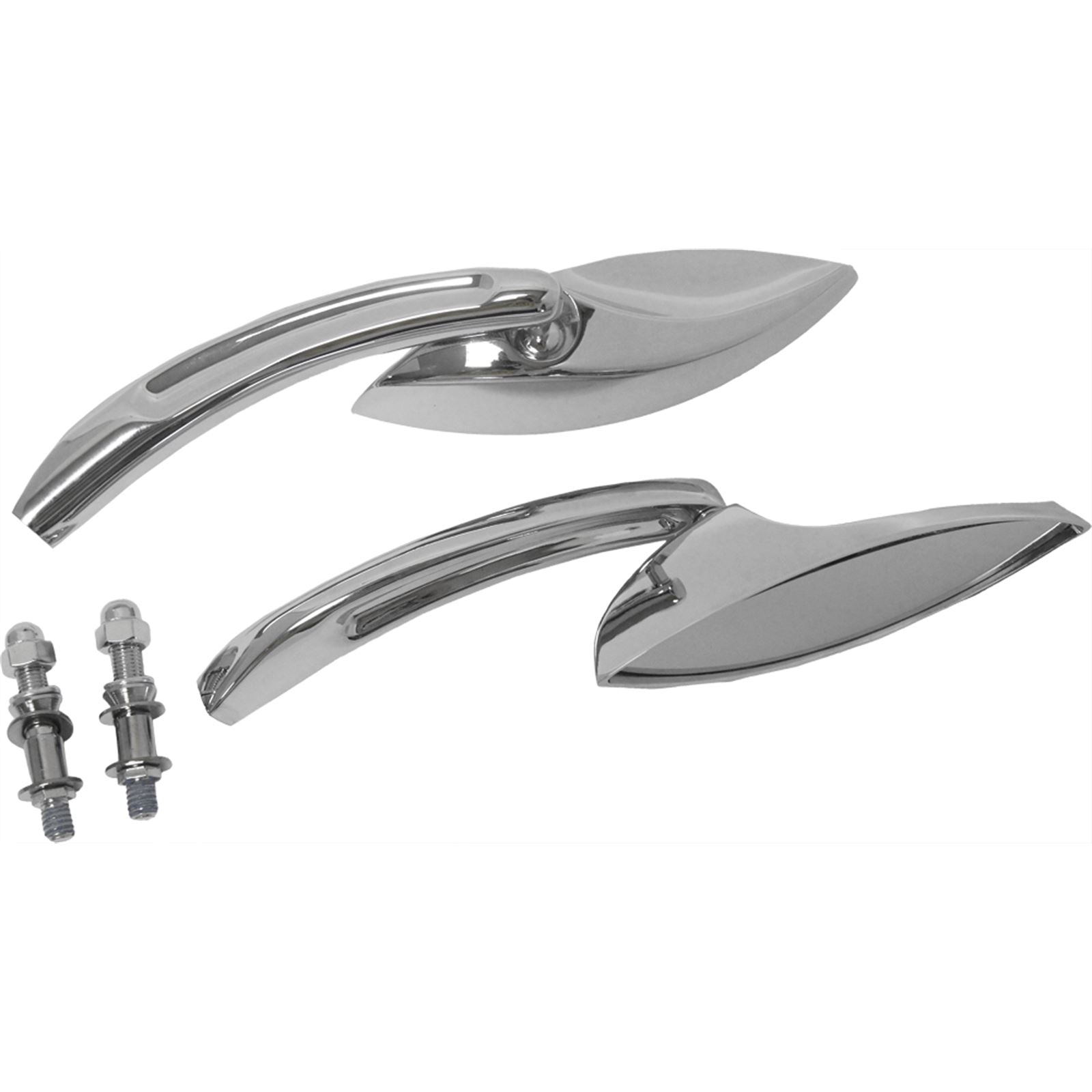 Harddrive Mirrors Chrome  Elliptical Chrome  [MPN: 18-222]_242632