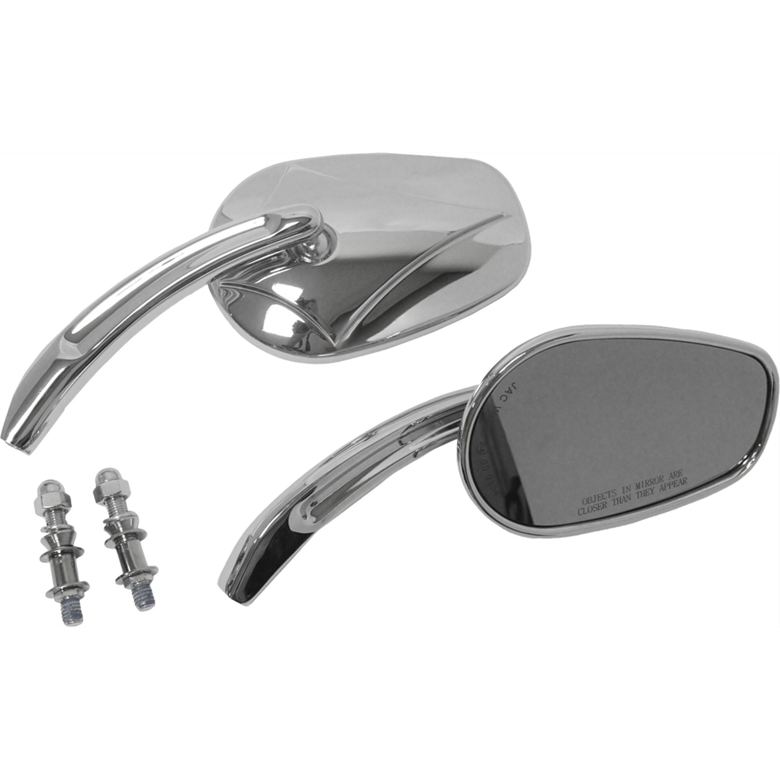 Harddrive Mirrors Chrome  Arrow Head Chrome  18-244_242636