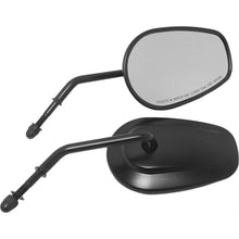 Harddrive Black Mirror OE Style Tapered Short Stem Black [MPN: 18-501BK]_242640