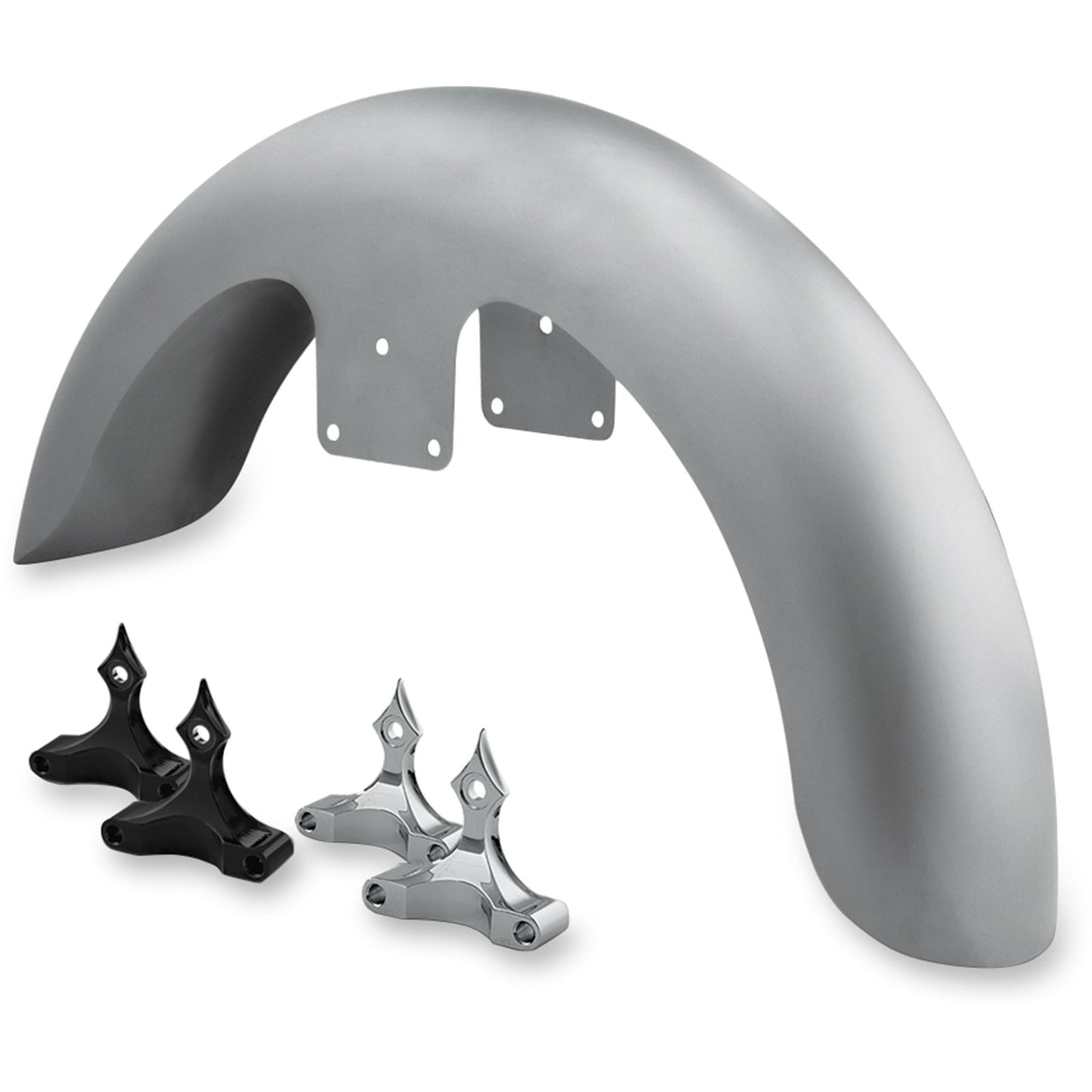 RC Components Front Fender Kit with Chrome Adapters for 26" Wheel - 6" Width [MPN: FNDRKT26]_462946