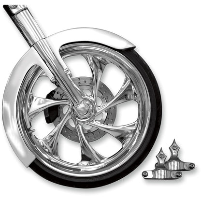 RC Components Phantom Front Fender Kit with Chrome Adapters for 23" Wheel [MPN: FNDRKT23RC]_462939