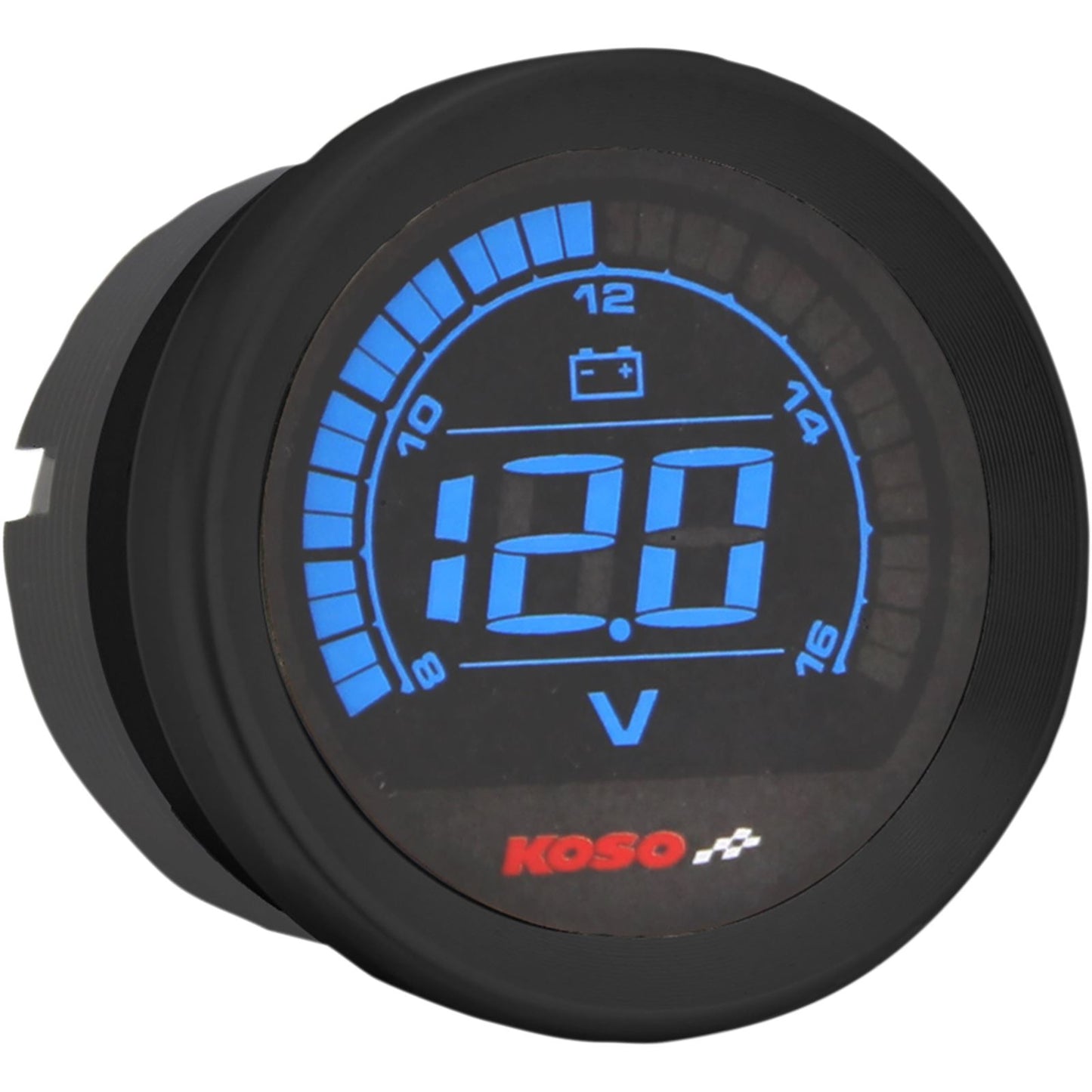 Koso 2" Voltmeter Gauge - Black BA050310_410411