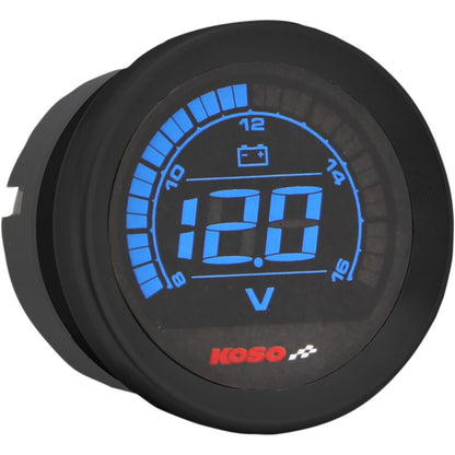 Koso 2" Voltmeter Gauge - Black BA050310_410411
