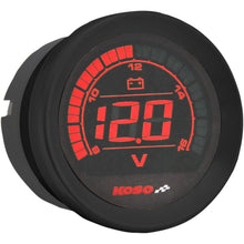 Koso 2" Voltmeter Gauge - Black BA050310_410412