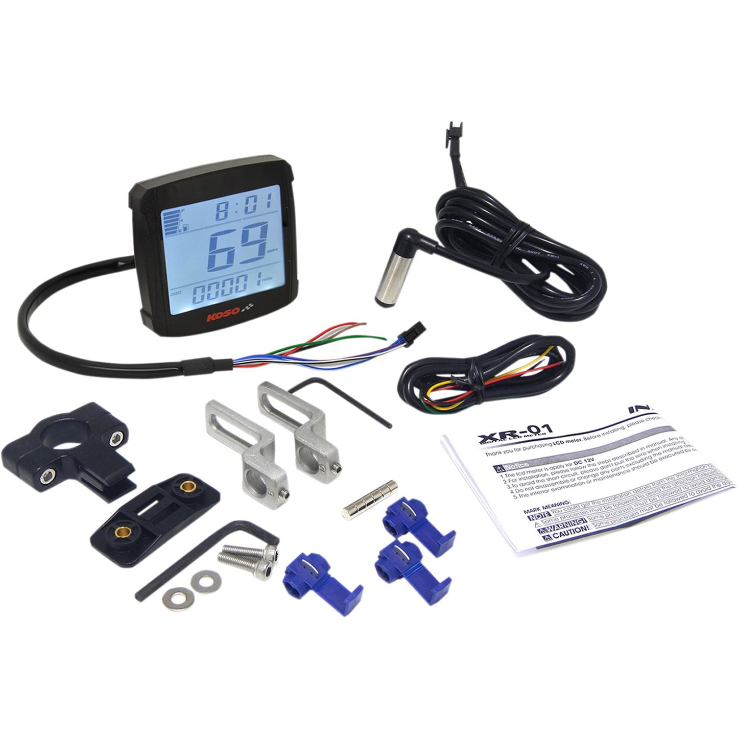 Koso XR-01 Speedometer - 2.94" L x 3.05" W x 0.94" D BB026000_410224