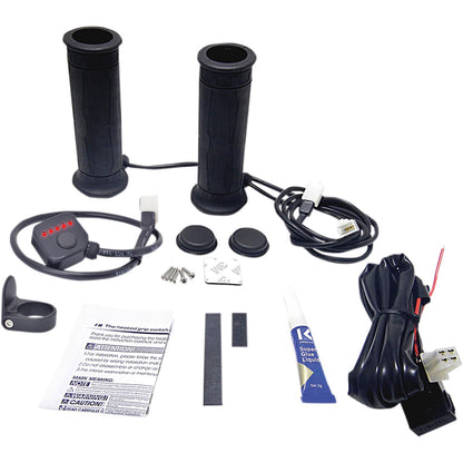 Koso 1" 5 Level Heated Twist Throttle Grips AM10706G_409980