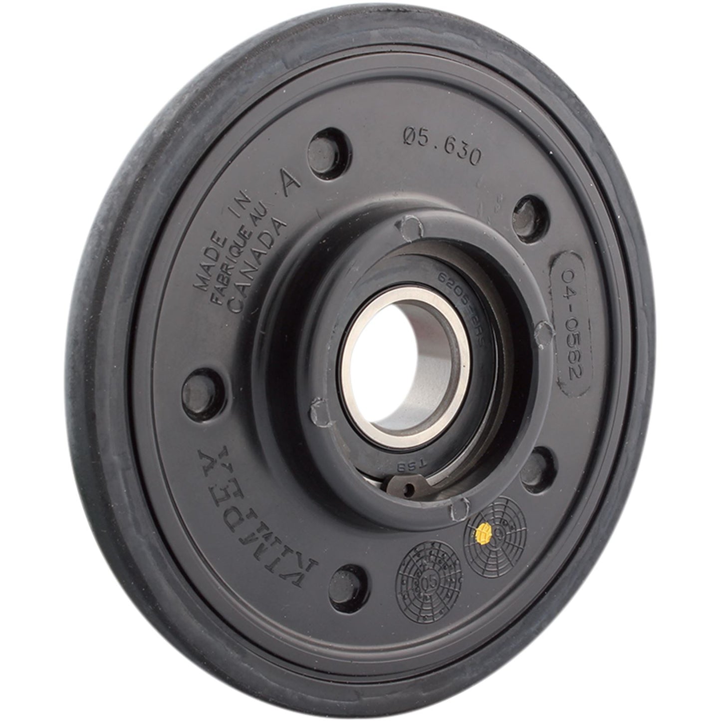 Kimpex Idler Wheel with Bearing 62052RS - Black - Group 1 - 5.63" x 1" [MPN: 04-0562-20]_408697