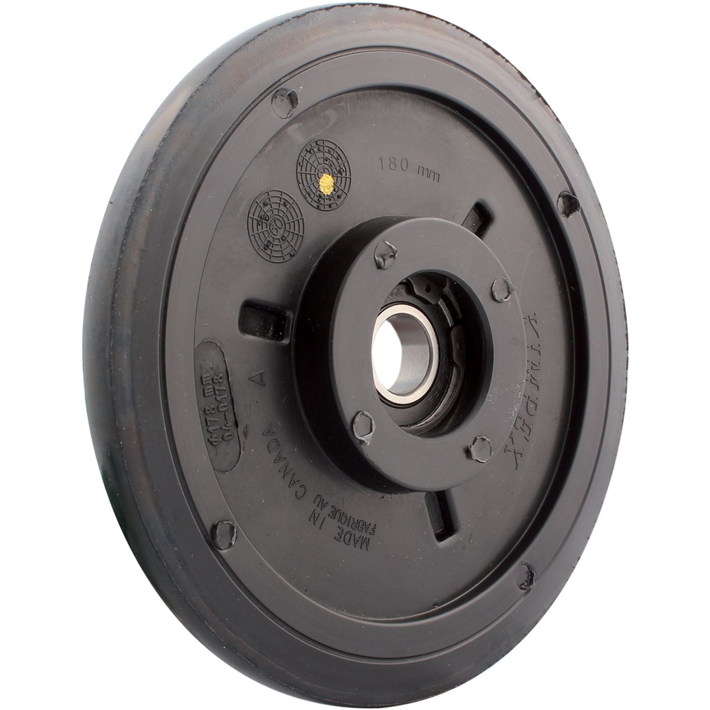 Kimpex Idler Wheel with Bearing 60042RS - Black - Group 13 - 178 mm x 20 mm [MPN: 04-0178-20]_408686