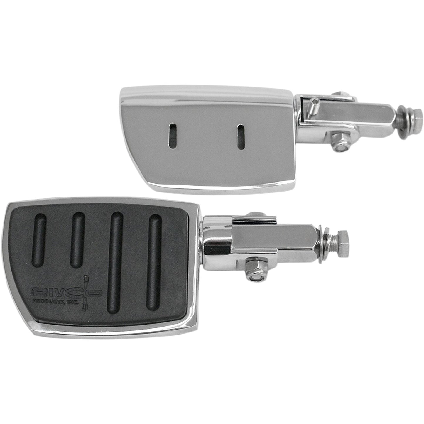 Rivco Products Flatfoot Wide Pegs - Chrome [MPN: PEGSW]_466630