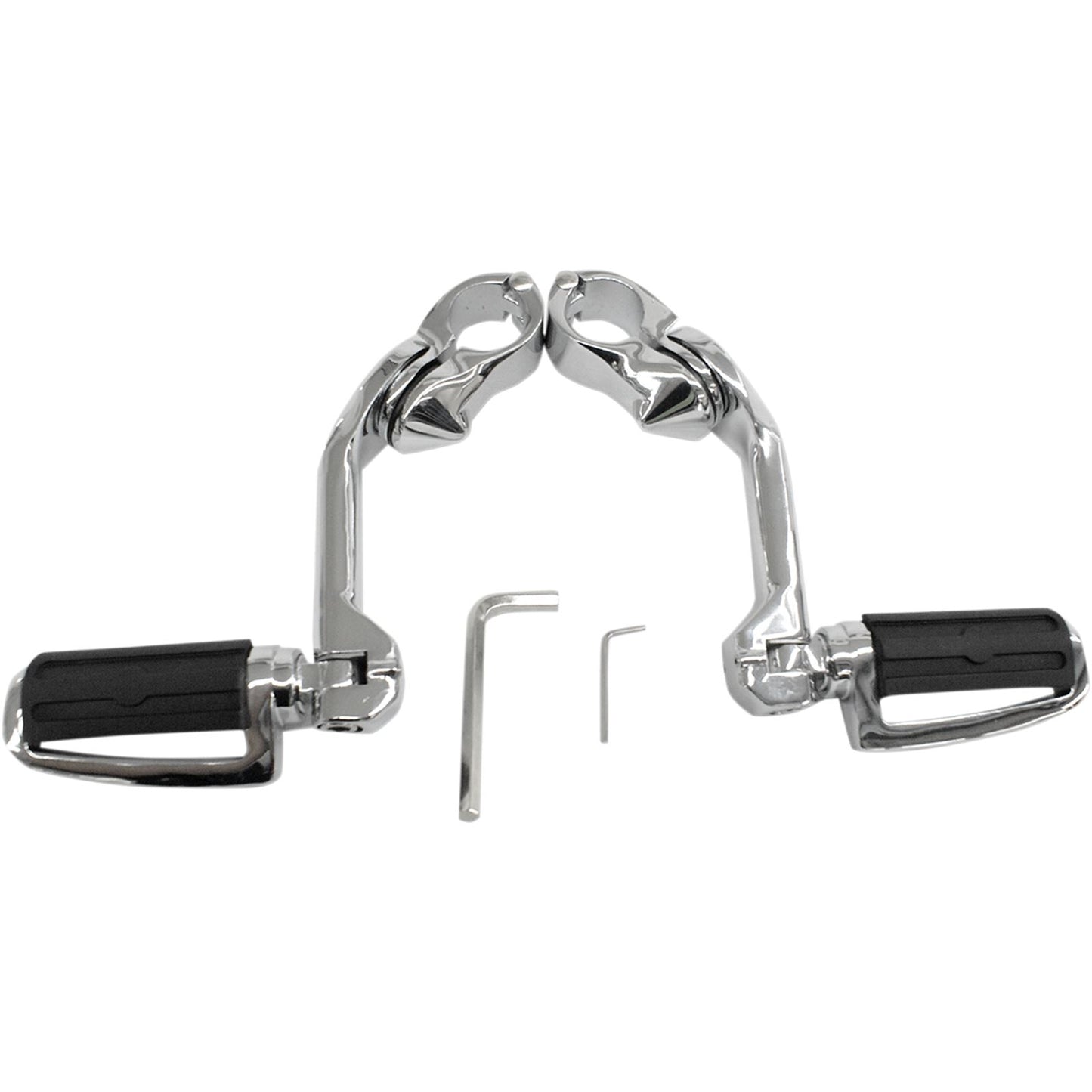 Rivco Products Highway Pegs with Mount - Chrome [MPN: MV125]_466629