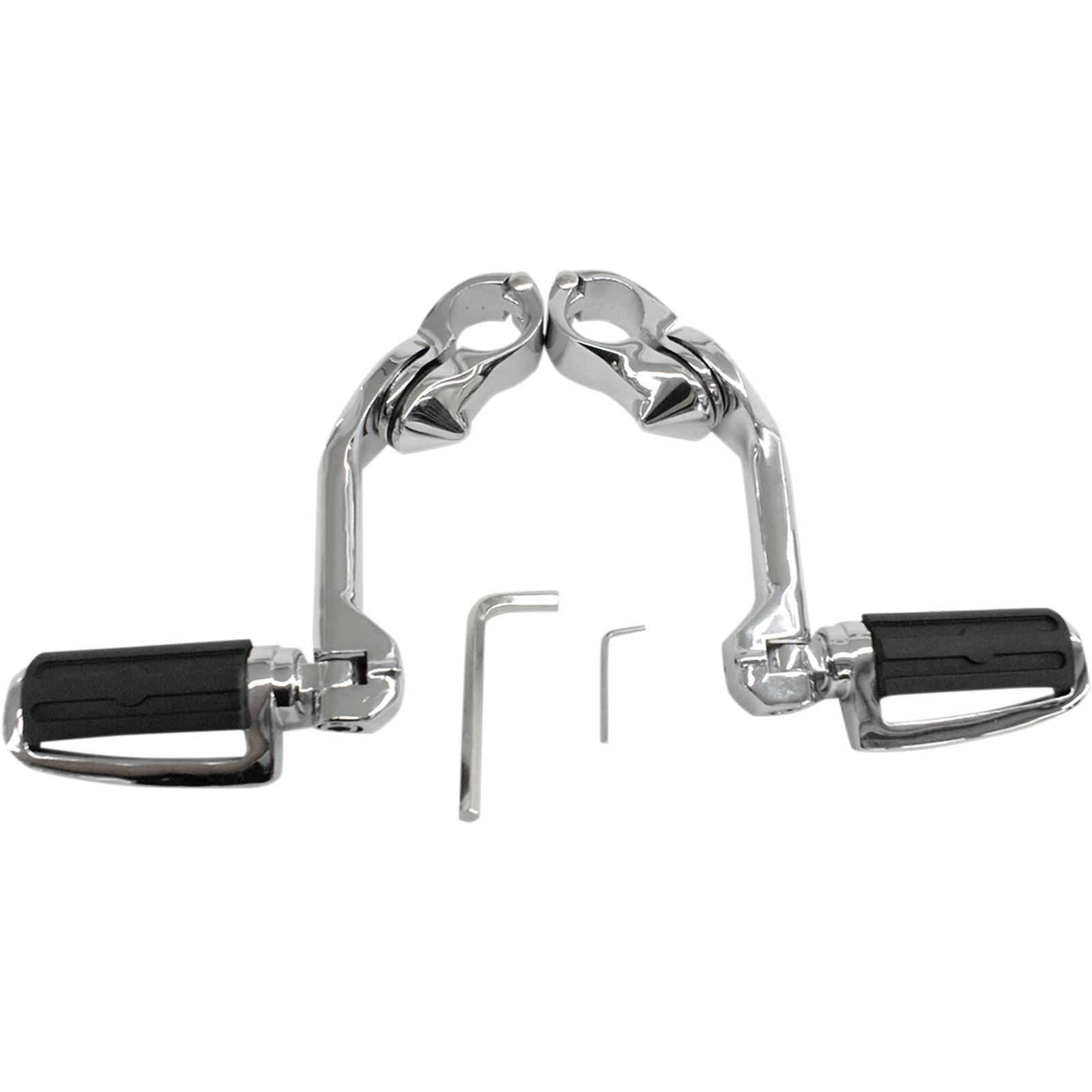 Rivco Products Highway Pegs with Mount - Chrome [MPN: MV125]_466629