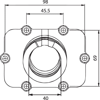 Kimpex Carburetor Flange for Ski-Doo 07-102-02_408214