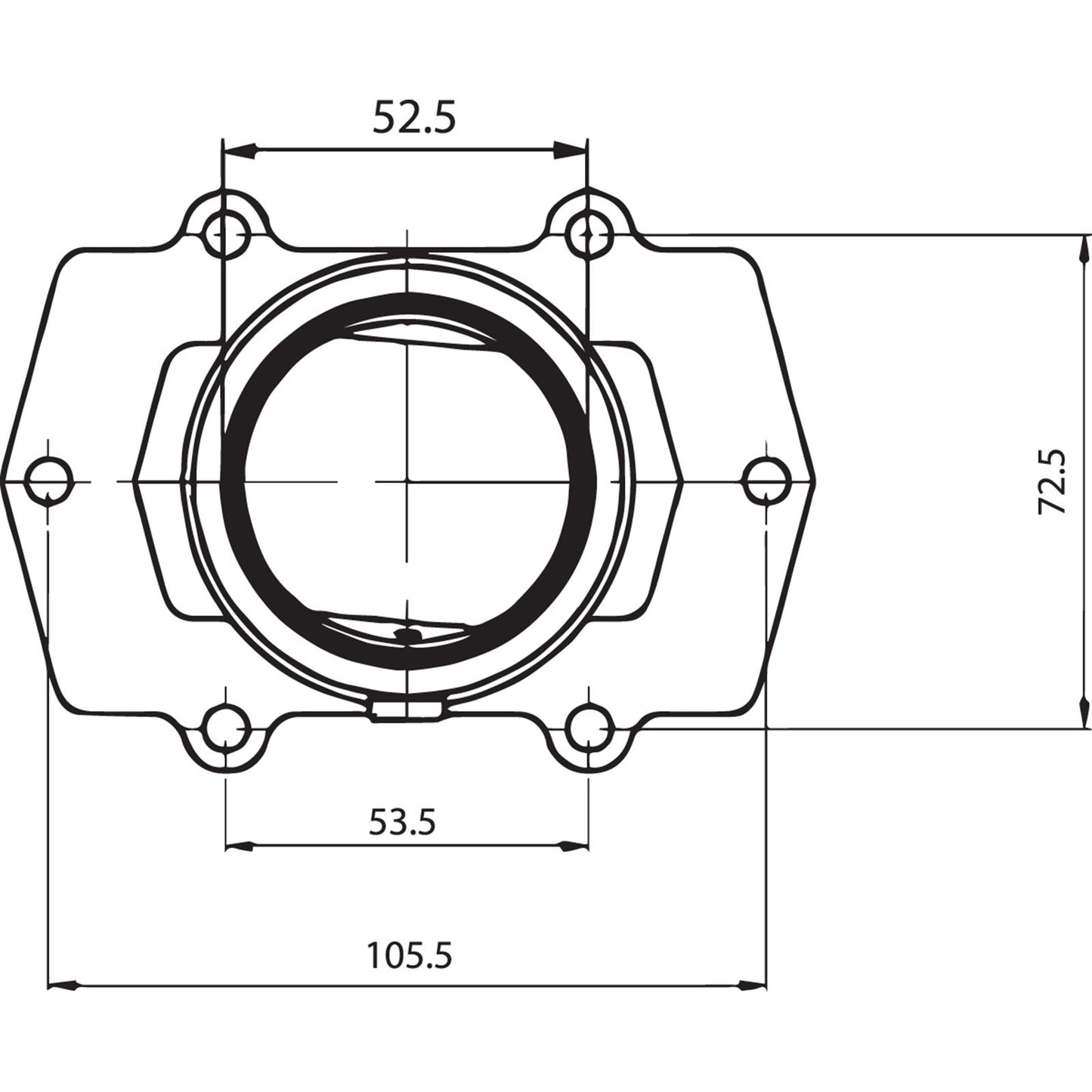Kimpex Carburetor Flange, Arctic Cat 07-101-05_408182