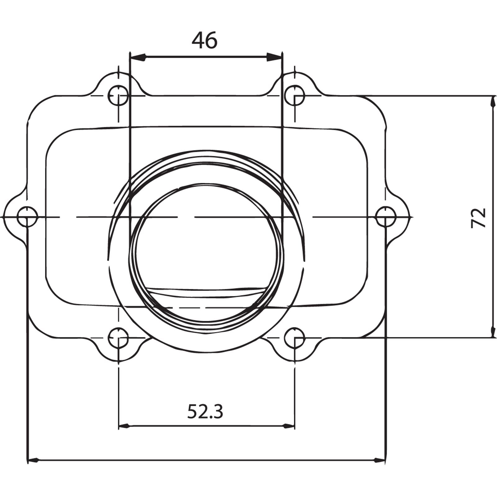 Kimpex Carburetor Flange for Ski-Doo 07-102-03_408188