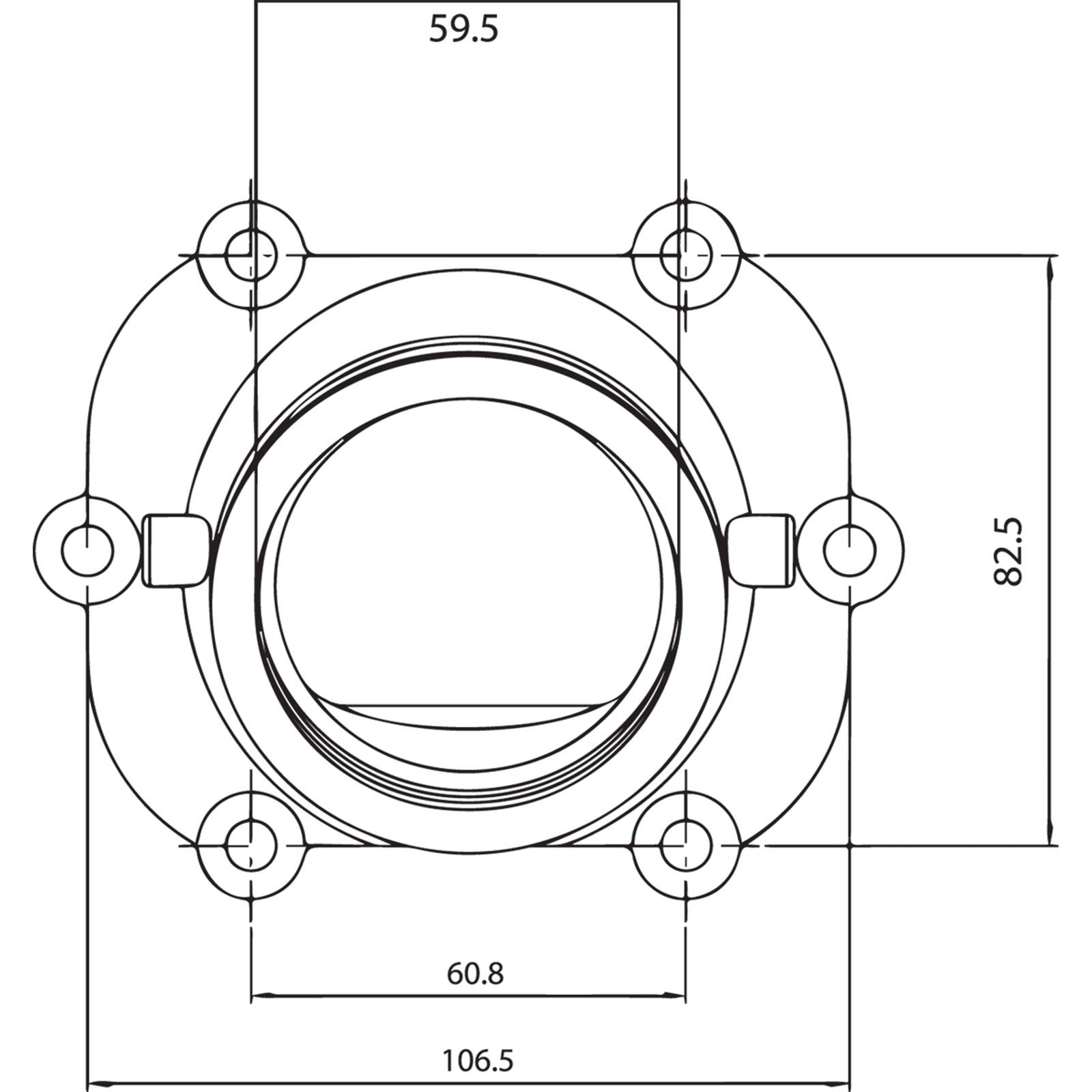 Kimpex Carburetor Flange for Polaris [MPN: 07-103-05]_408193