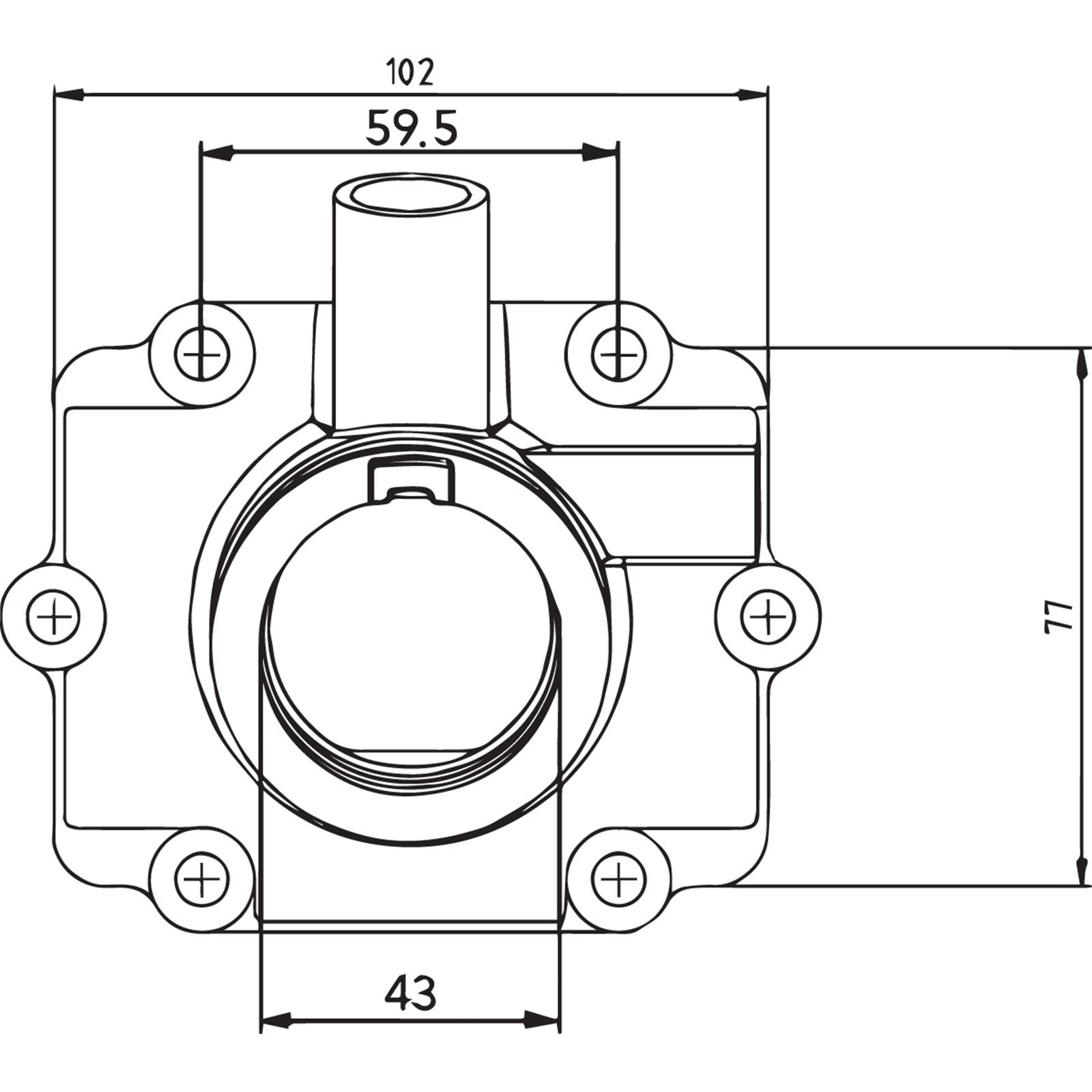 Kimpex Carb Flange for Polaris [MPN: 07-100-52]_407987