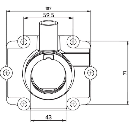 Kimpex Carb Flange for Polaris [MPN: 07-100-52]_407987